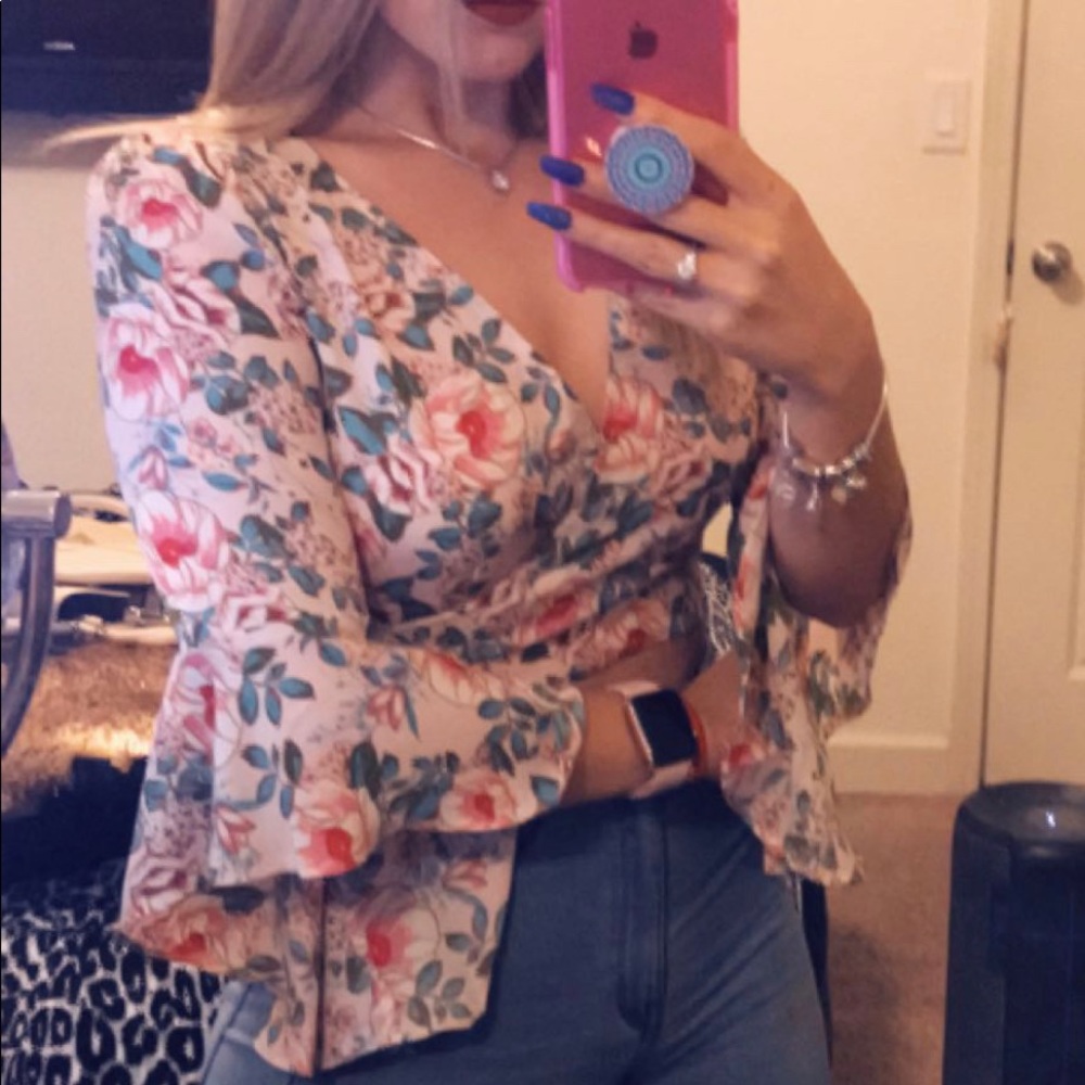 Forever 21 Floral Crop Trop